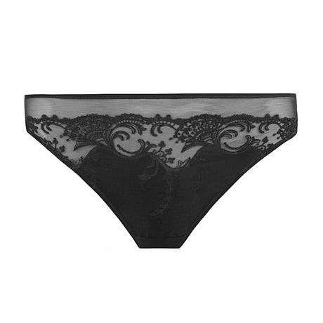 LISE CHARMEL Tanga en soie Splendeur Soie Noir