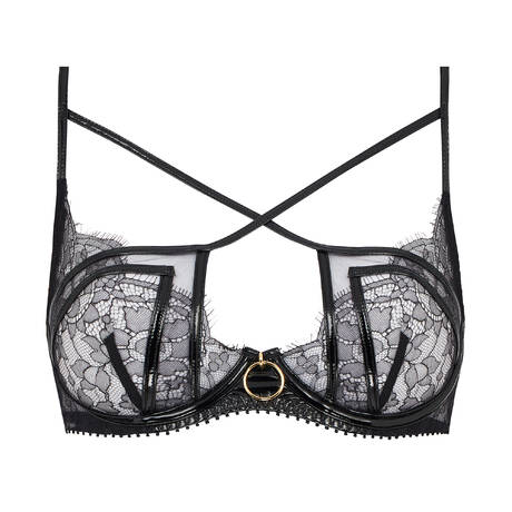 AGENT PROVOCATEUR Lace Demi-cup bra Foxie Black