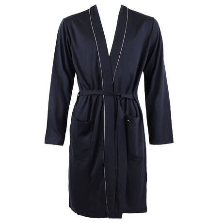 IMPETUS Men's dressing gown Soft Premium Navy Blue