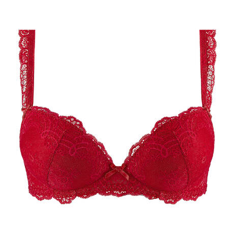 AUBADE Push-up BH aus Spitze Danse des Sens Irrésistible Red