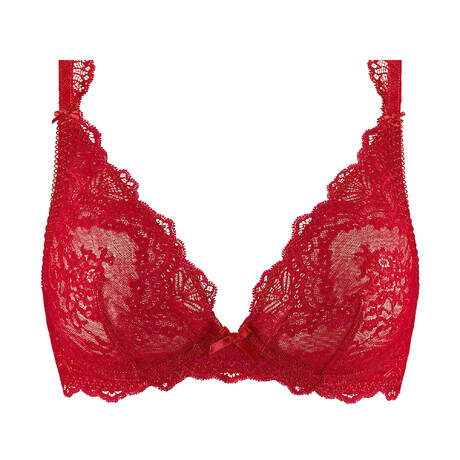 AUBADE Lace triangle bra Danse des Sens Irresistible Red