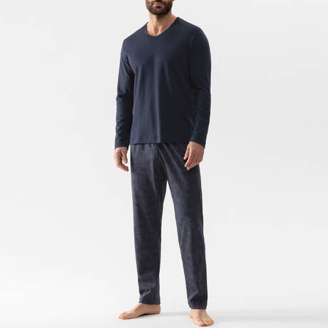 MEY Pyjama homme en coton Viborg Indigo