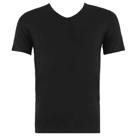 IMPETUS Cotton men's V-neck T-shirt Cotton Stretch Black
