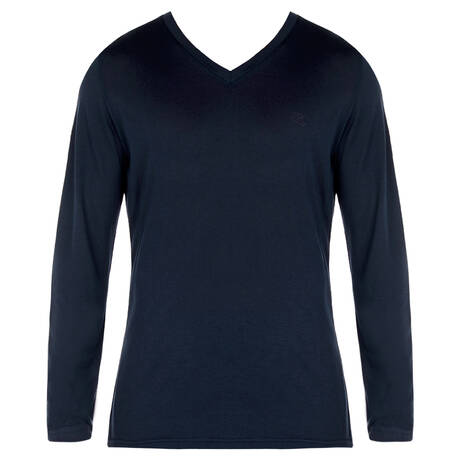 HOM Men's long-sleeved T-shirt Loungewear Navy