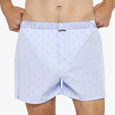 ARTHUR Cotton Men's jockstrap boxer shorts Essentiels Ciel