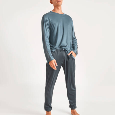 Ensemble 2 pièces CALIDA DeepSleepWear Cooling Vintage Indigo