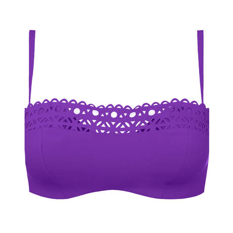 LISE CHARMEL Padded bandeau bikini top Ajourage Couture Iris Couture