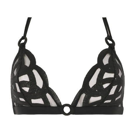 LIVY Soutien-gorge triangle Kimbaku Noir