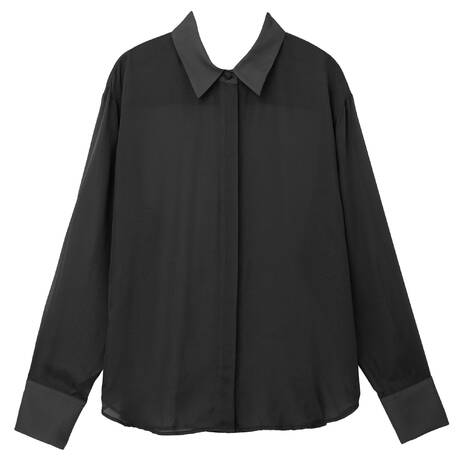 LIVY Bluse aus Seide Rockfeller Schwarz