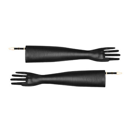 MAISON CLOSE Leather Opera gloves  Les Fétiches Black