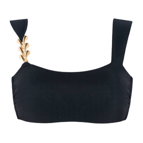 PAIN DE SUCRE Bralette bikini top Ephy Sensitive Uni Life Gold Black