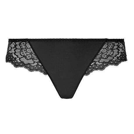 SIMONE PÉRÈLE Lace Tanga Caresse Black