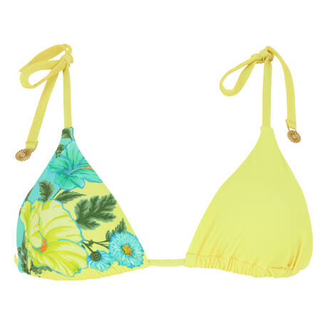 SEAFOLLY Triangle bikini top Garden Party Limelight