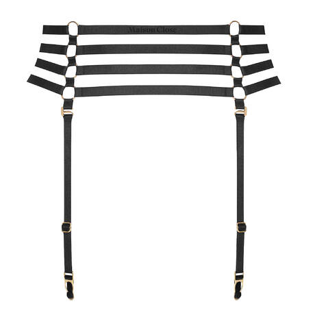 MAISON CLOSE Garter belt Signature Les Fétiches Black