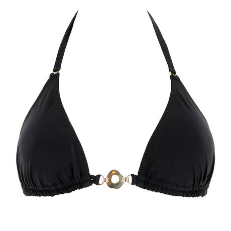 PAIN DE SUCRE Haut de maillot de bain triangle Ivoa Sensitive Uni Life Gold Noir