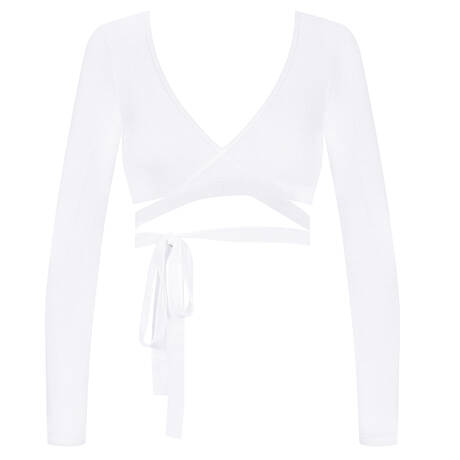 MAISON CLOSE Wrap-over top La Femme Amazone White