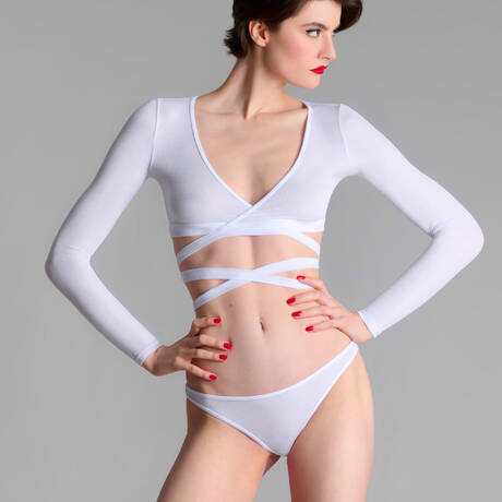 2 pieces set MAISON CLOSE La Femme Amazone White