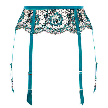 DITA VON TEESE Garter belt Evelina Peacock