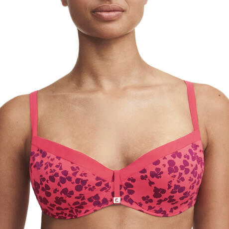 CHANTELLE Full cup bikini top Flowers Hibiscus