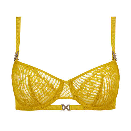 CHANTELLE X Lace demi-cup bra Txture Golden Palm