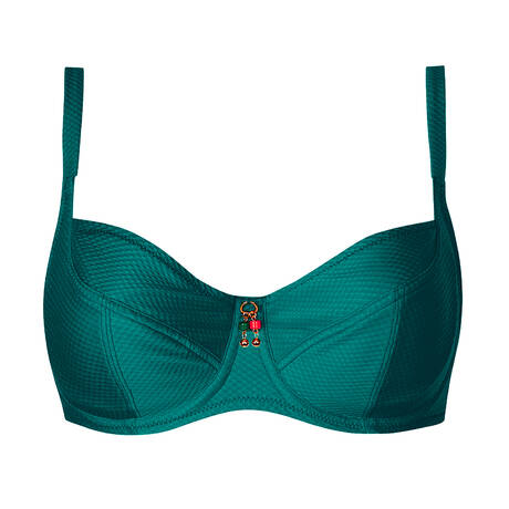 ANTIGEL Demi-cup fitting bikini top La Vogueuse Vert Vogue