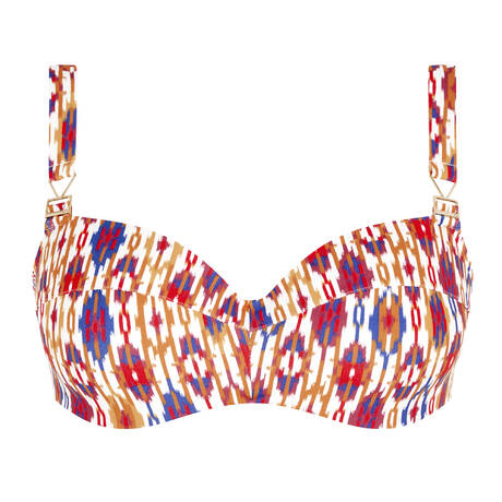 CHANTELLE Underwire Padded bikini top Devotion Red Ikat