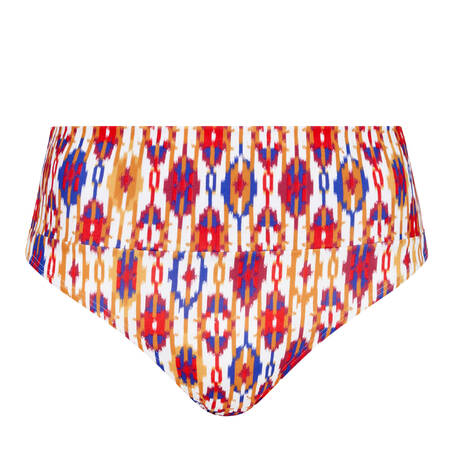 CHANTELLE Fold down bikini bottom Devotion Red Ikat