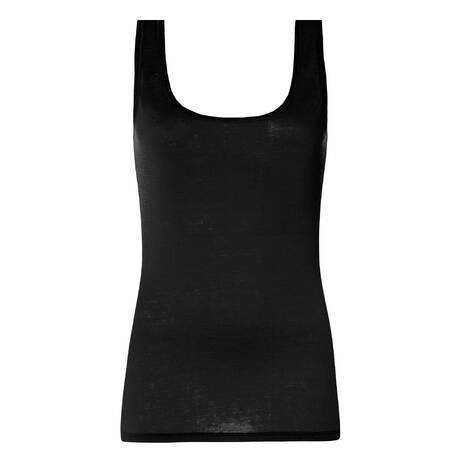 HANRO Cotton Tank Ultralight Black