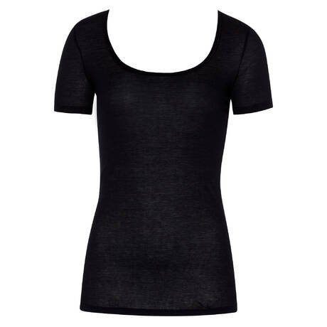 HANRO Cotton T-shirt Ultralight Black