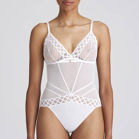 MARIE JO Bodysuit Jhana White