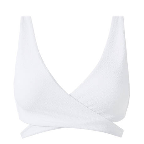 MELISSA ODABASH Triangle bikini top Livorno White Knit White