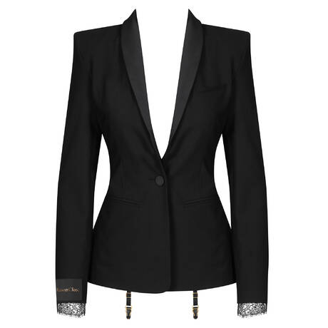 MAISON CLOSE Wool Tuxedo jacket Le Vestiaire Black