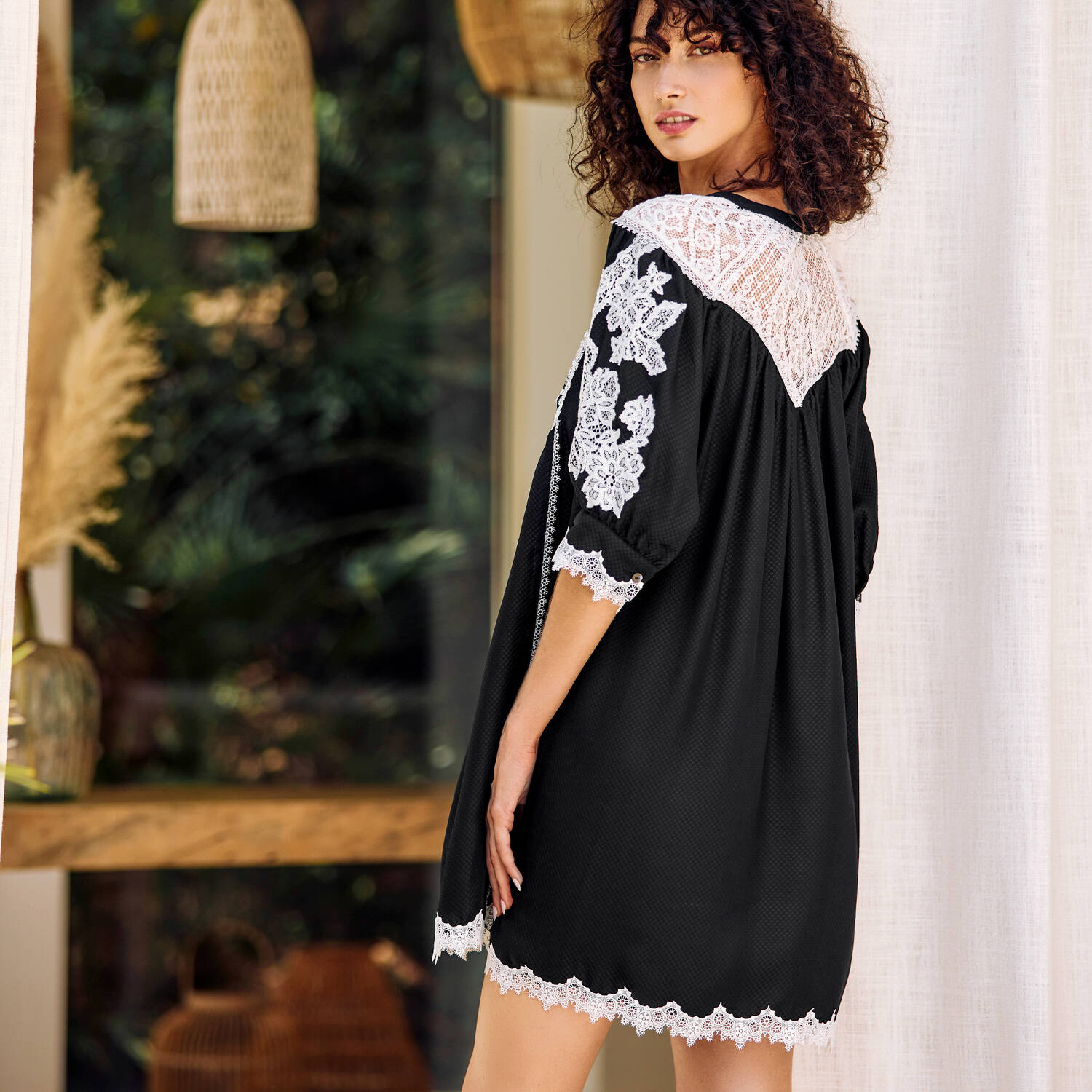 Silk cover up Marjolaine Talia(01)