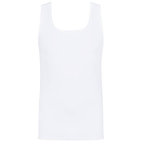 MEY Cotton Men's tank top Re: Think RIB White