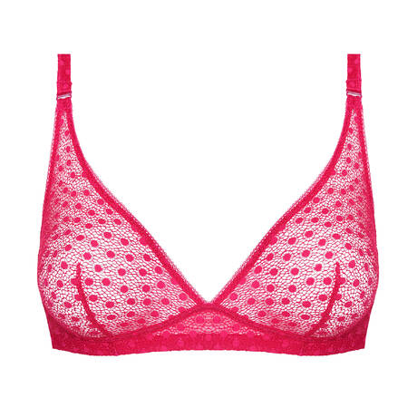 HUIT Lace Triangle bra Daisy Rouge