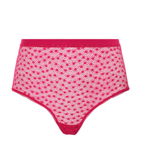 HUIT Lace High-waisted panty Daisy Rouge