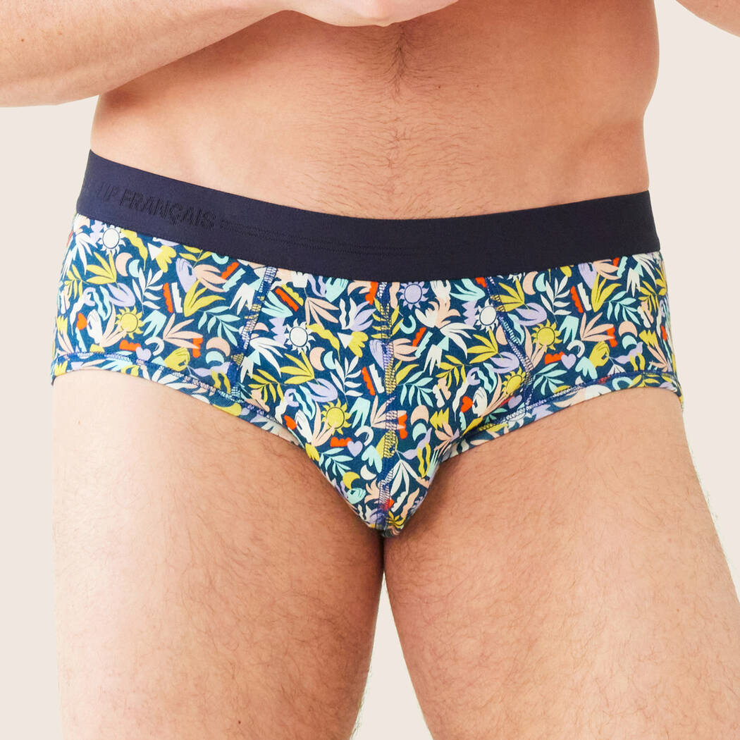 Le Slip Français Fulminant Parte Superiore del Pigiama, Bianco, S Uomo