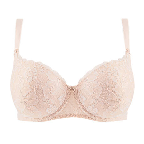 AUBADE Lace Padded demi-cup bra Rosessence Care Nude d'Eté