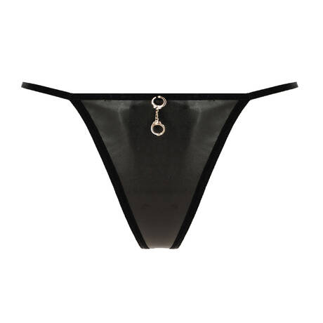 Dita Von Teese 3 pieces lingerie set Von Follies Vinyle Black