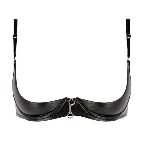 DITA VON TEESE Ouvert bra Von Follies Vinyle Black