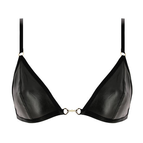 Dita Von Teese 3 pieces lingerie set Von Follies Vinyle Black