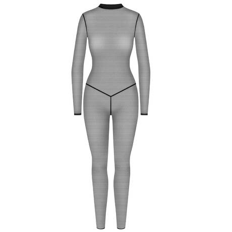 MAISON CLOSE Catsuit rückenfrei Corps à Corps Noir Doré
