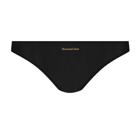 MAISON CLOSE Slip ouvert Double Sens Noir
