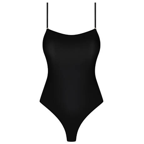 MAISON CLOSE Body String Double Sens Schwarz