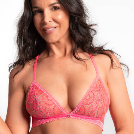 AUBADE Triangle bra Pure Vibration Pink Flash