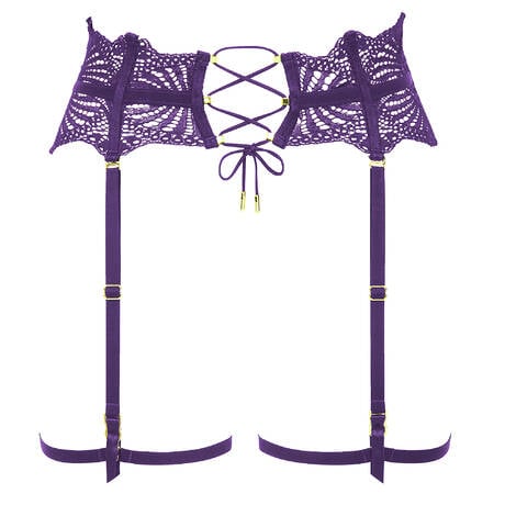 ATELIER AMOUR Garter belt lace Enlace moi Purple