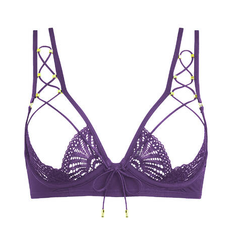 ATELIER AMOUR Ouvert bra Enlace moi Purple