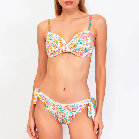 2 pieces set VERDISSIMA Damasco Fiorellino White