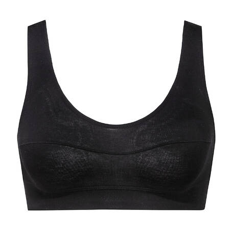 CALIDA Cotton Sports bra Elastic Trend Black