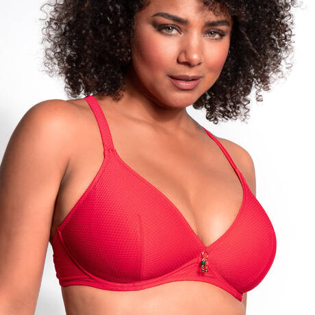 ANTIGEL Haut de maillot de bain triangle bonnets profonds La Vogueuse Corail Vogue